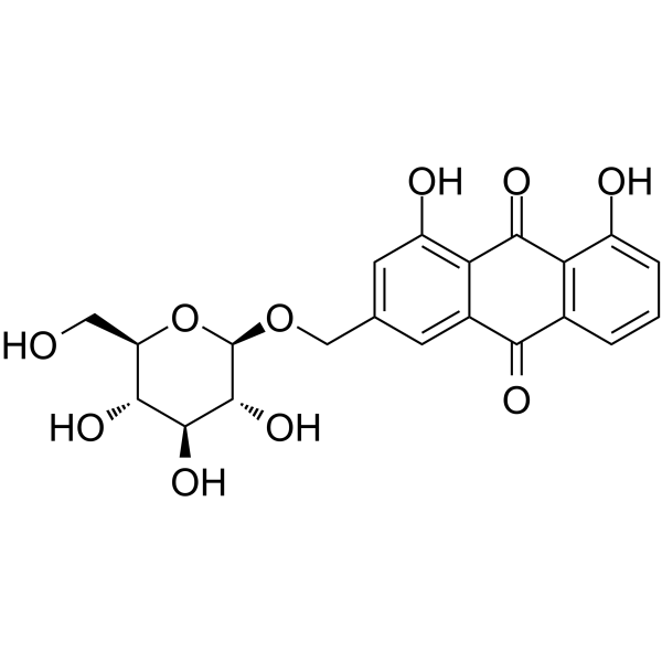 芦荟大黄素-3-（羟甲基）-O-β-D-葡萄糖苷