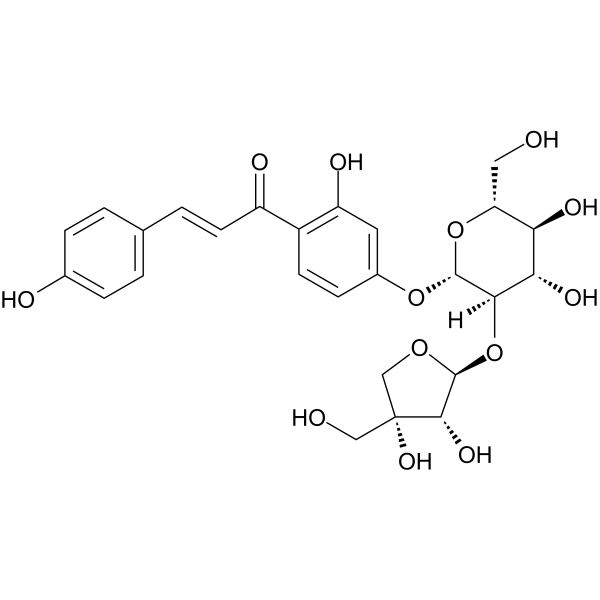 异甘草素-4-O-芹糖 (1→2) 葡萄糖苷