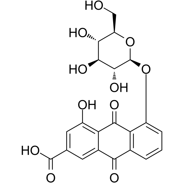  大黄酸-8-O-β-D-葡萄糖苷
